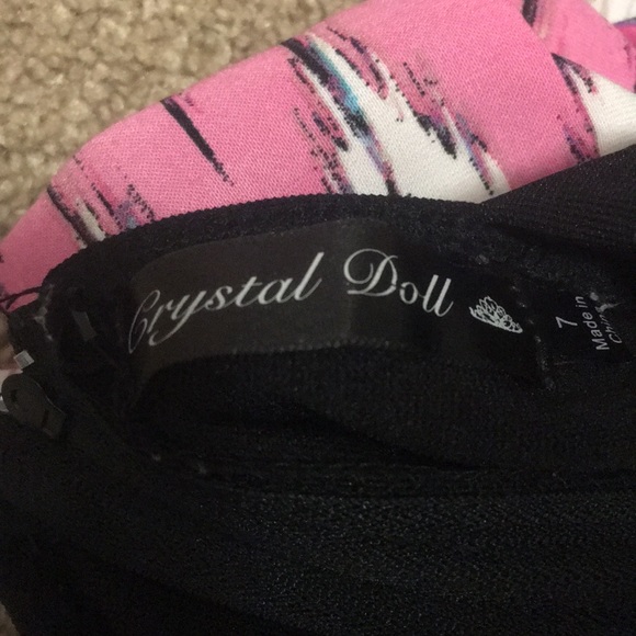 CRYSTAL DOLL PATTERNED MAXI DRESS - Picture 7 of 7